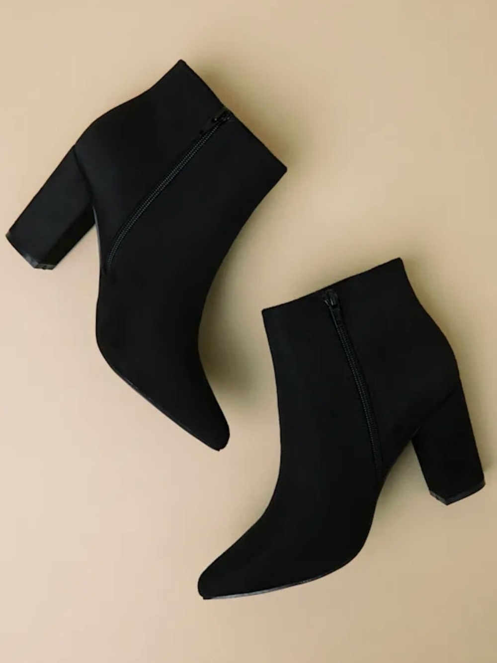 Lulus Ottava Black Suede High-Heel Booties